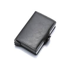 PU leather wallet and pop up Card holder with Strap and Cash Pocket